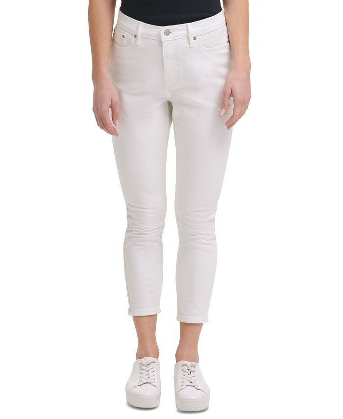 Calvin Klein Jeans Cropped Skinny Jeans - Macy's