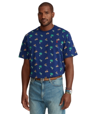 Polo Ralph Lauren Men's Big & Tall Tropical-Print T-Shirt