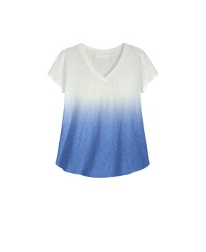 Adyson Parker Women's Dip Dye Short Sleeve Swing T-shirt In Pretty Peri