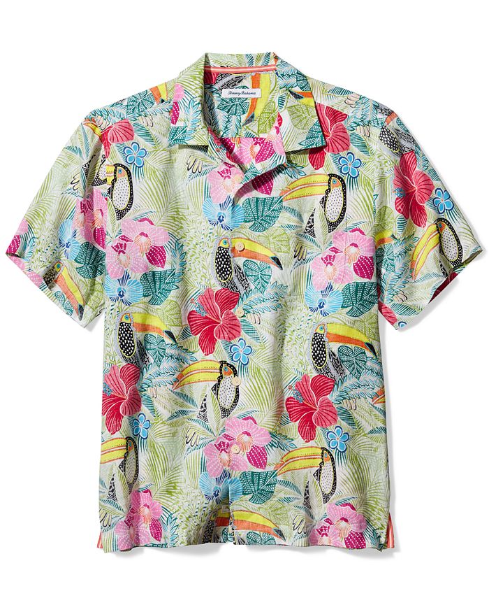 Tommy Bahama Men's If One Can Toucan Tropical-Print Linen Camp Shirt ...