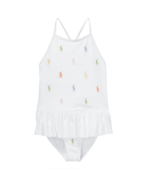 Toddler Girls Polo Pony Swimsuit One-Piece