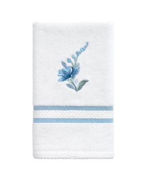 Avanti Garden View Cotton Embroidered Fingertip Towel Bedding In Ivory
