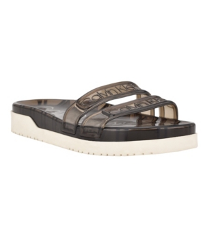 Calvin Klein Women's Tobi Lucite Pool Slide Sandals Women's Shoes