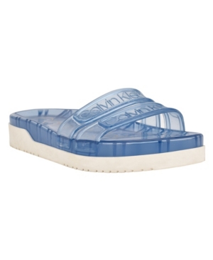 Calvin Klein Women's Tobi Lucite Pool Slide Sandals Women's Shoes