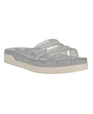 Calvin Klein Women's Tobi Lucite Pool Slide Sandals Women's Shoes