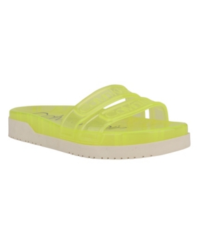 Calvin Klein Women's Tobi Lucite Pool Slide Sandals Women's Shoes