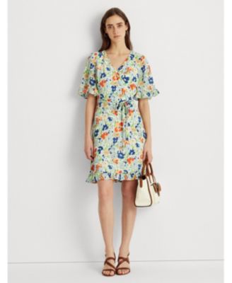 lauren ralph lauren floral crepe maxi dress