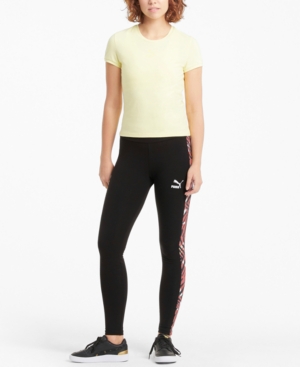 Puma Printed-Stripe Full Length Leggings