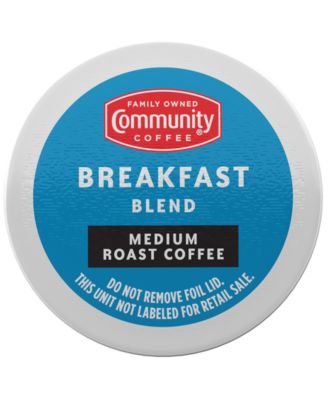 Community Coffee Breakfast Blend Medium Roast Single Serve Pods, Keurig ...