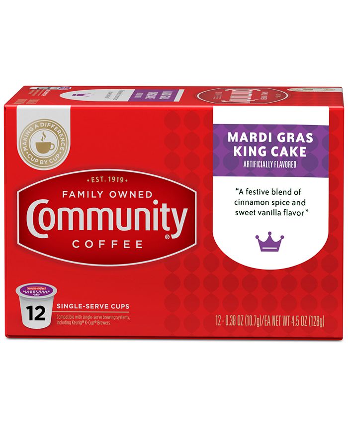 mardi gras king cake coffee nutrition