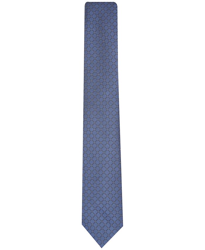 Alfani Men's Malone Grid Slim Tie, Created for Macy's - Macy's