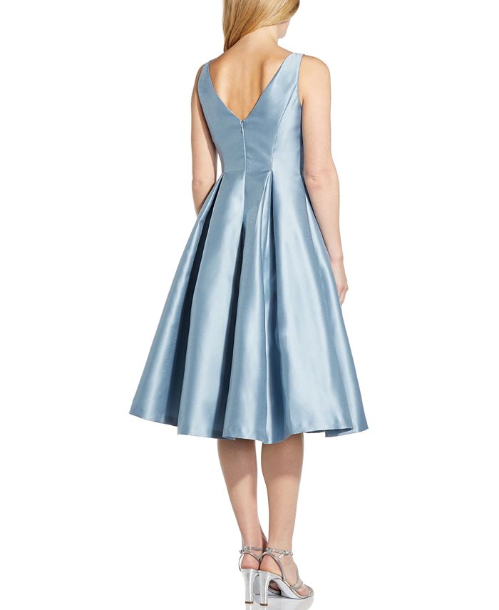 Adrianna Papell Boat-Neck A-Line Dress & Reviews - Dresses - Women - Macy's