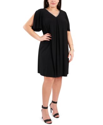 split sleeve dress plus size