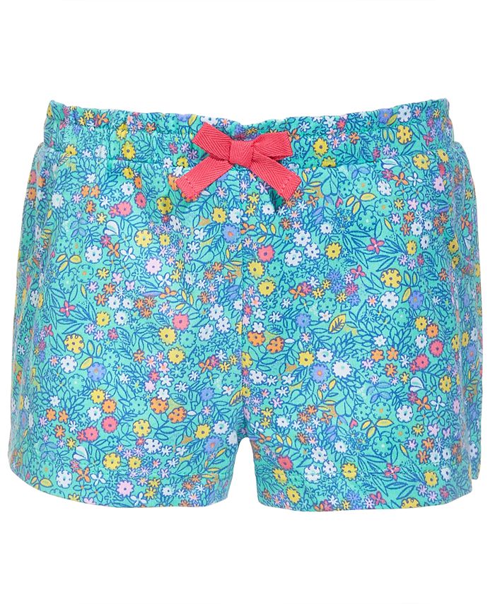 First Impressions Toddler Girls Floral Bloom Cotton Shorts, Created for ...