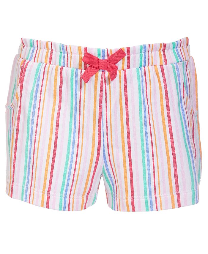 First Impressions Baby Girls Rainbow Stripe Cotton Shorts, Created for ...