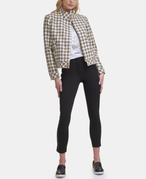 Karl Lagerfeld Tweed Bomber Jacket