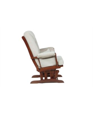 Alice Glider Chair and Ottoman with Pillow, Set of 3