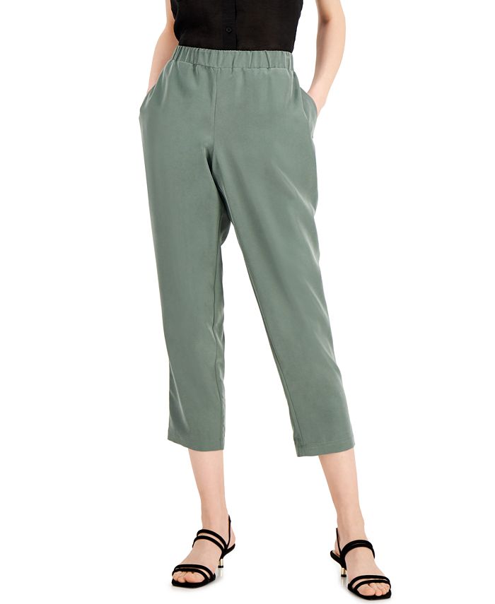 Alfani Super Soft Modal Basic Wide Leg Pants, Created for Macy's - Macy's