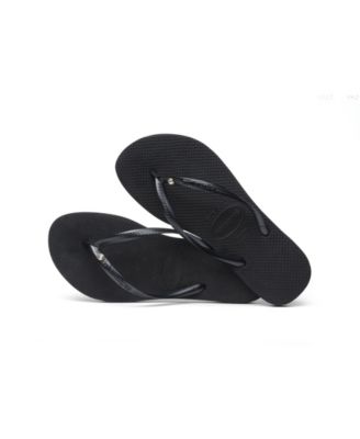 Women's Slim Swarovski Crystal II Flip Flop Sandals