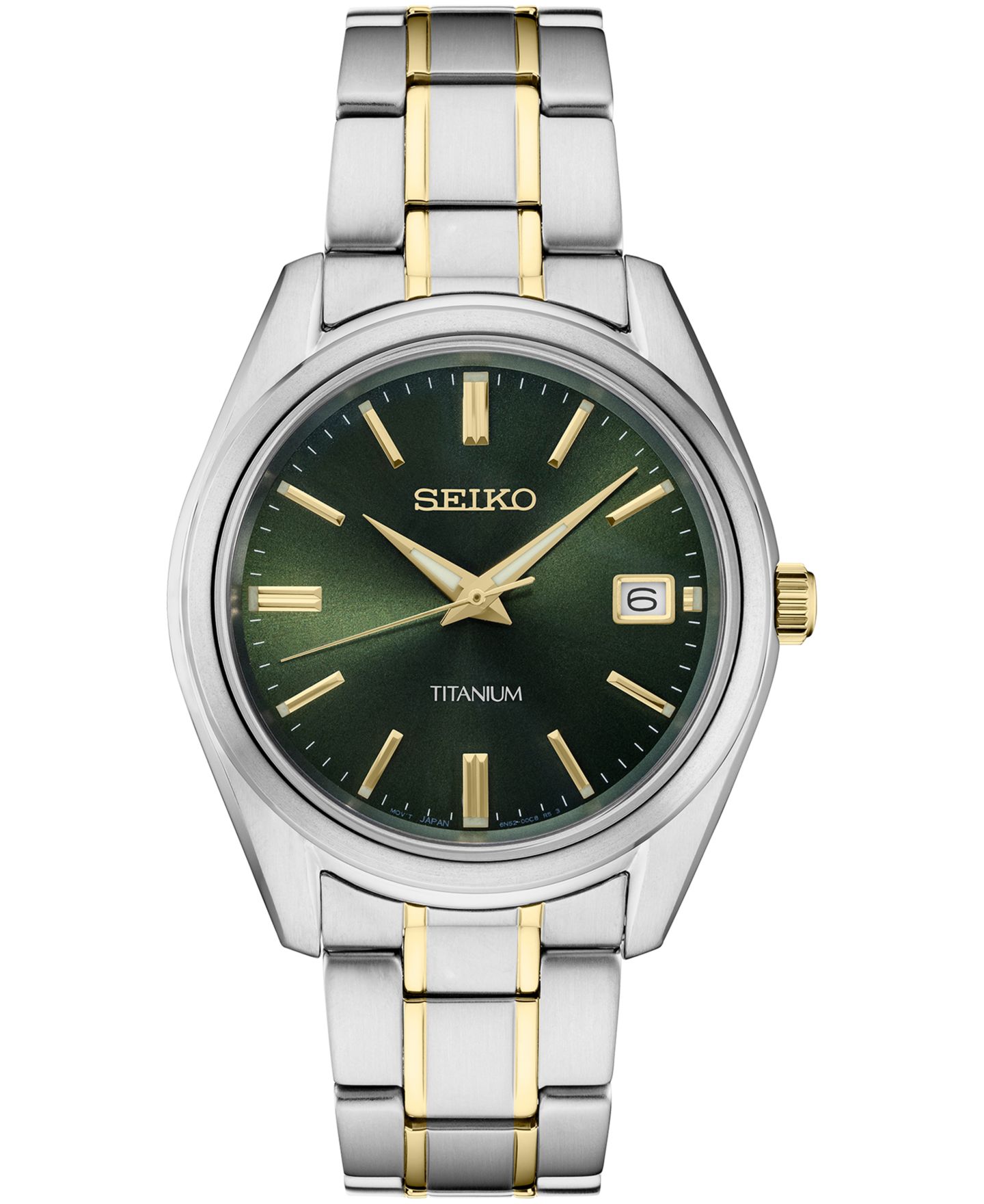 Мужские часы Seiko Essential Two-Tone Titanium Bracelet Watch 40mm — фото 1