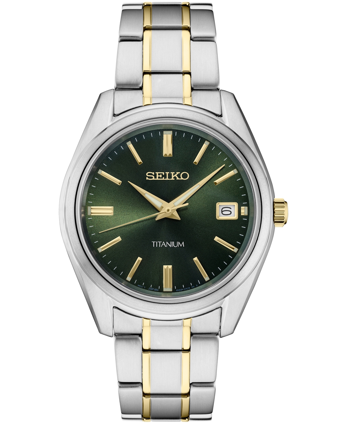 Men's Essential Two-Tone Titanium Bracelet Watch 40mm - Green
