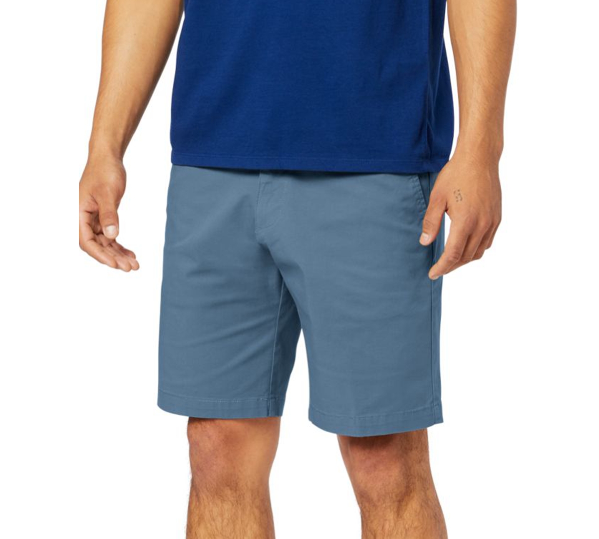 Dockers Men's Ultimate Supreme Flex Stretch Solid 9" Shorts In Blue Shadow