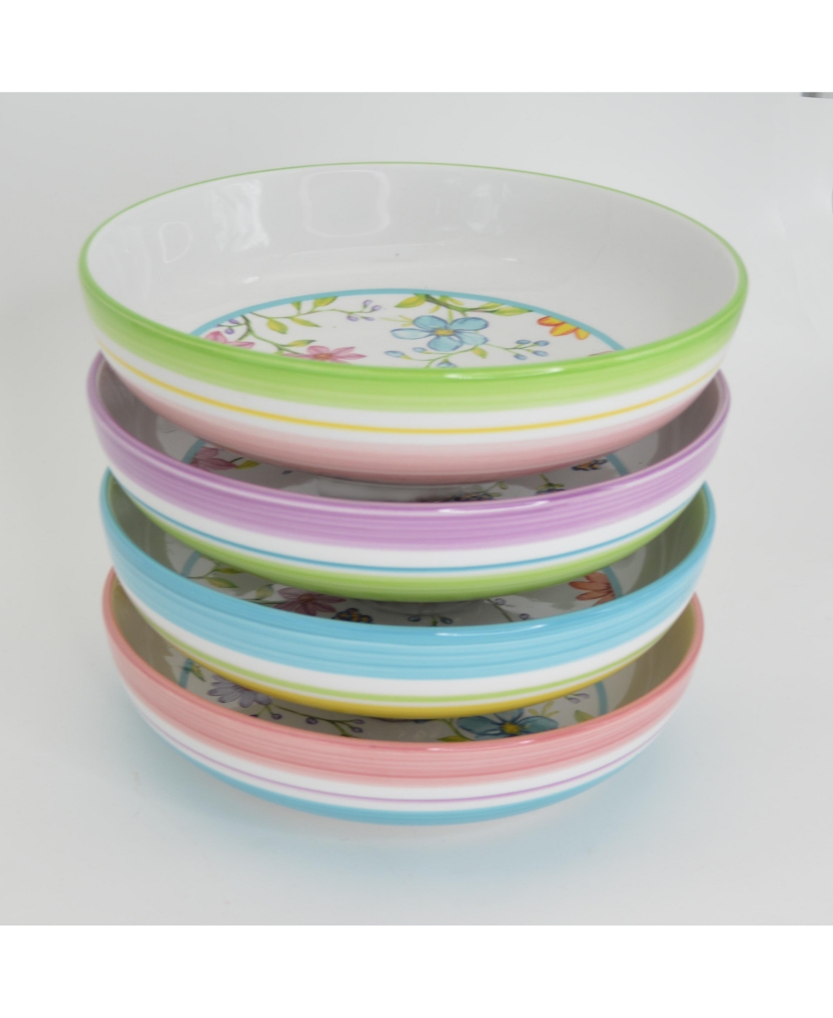 Charlotte 4 Piece Pasta Bowl Set - Multicolor