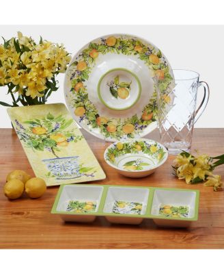 Certified Lemon Zest 3 Piece Melamine Hostess Set