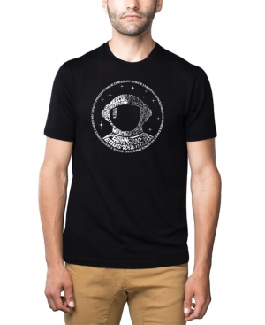 La Pop Art Men's Premium Blend Word Art I Need My Space Astronaut T-shirt In Black
