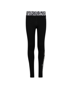 Big Girls Zebra Print Script Legging