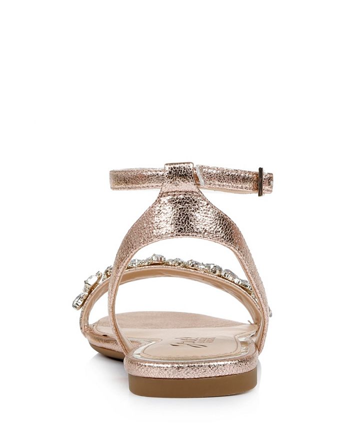jewel badgley mischka ohara flat dress sandals