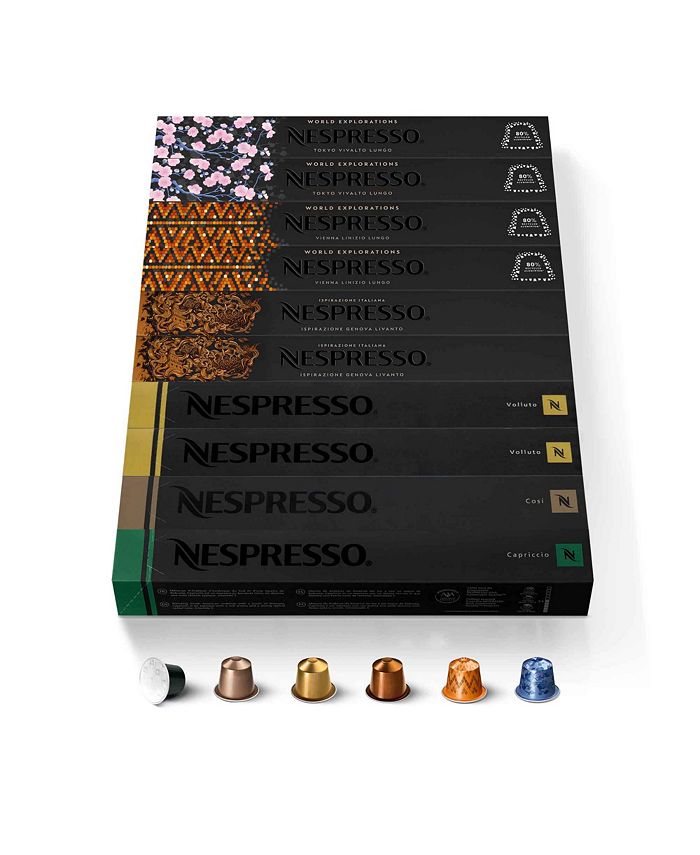 Nespresso Capsules Originalline Best Seller Variety Pack Medium Roast Espresso 100 Count