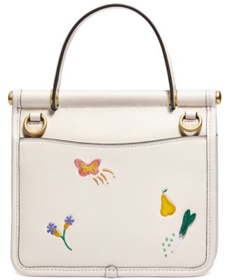 COACH The Coach Originals Willis Garden Embroidered Leather Satchel