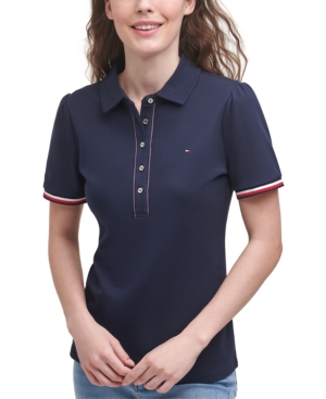 Tommy Hilfiger Cotton Puff-Sleeve Polo