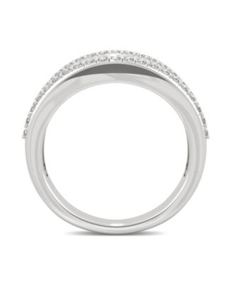 Moissanite Graduated Stone Band 1-1/2 ct. t.w. Diamond Equivalent in 14k White Gold