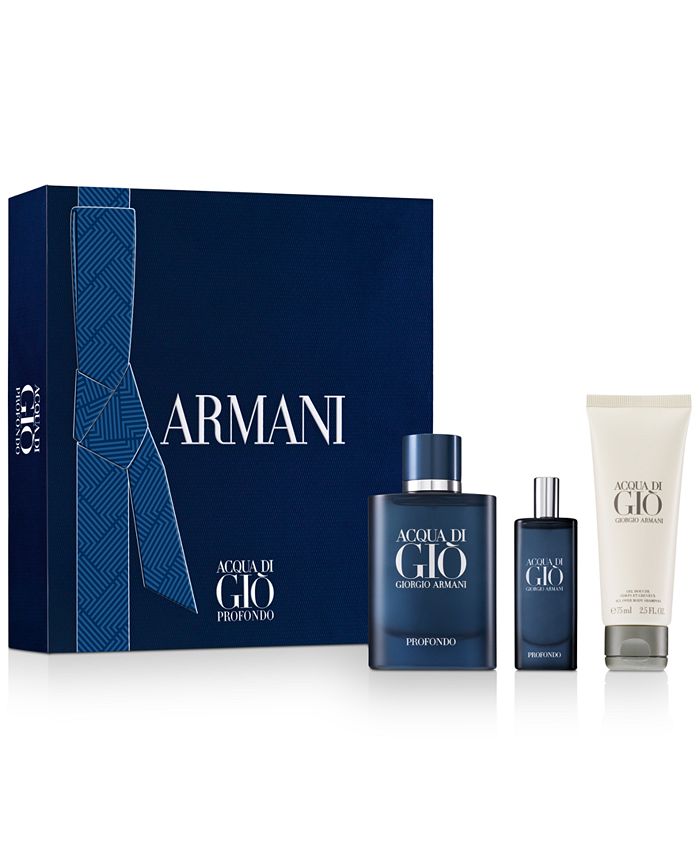 Giorgio Armani Men's 3-Pc. Acqua di Giò Profondo Gift Set - Macy's