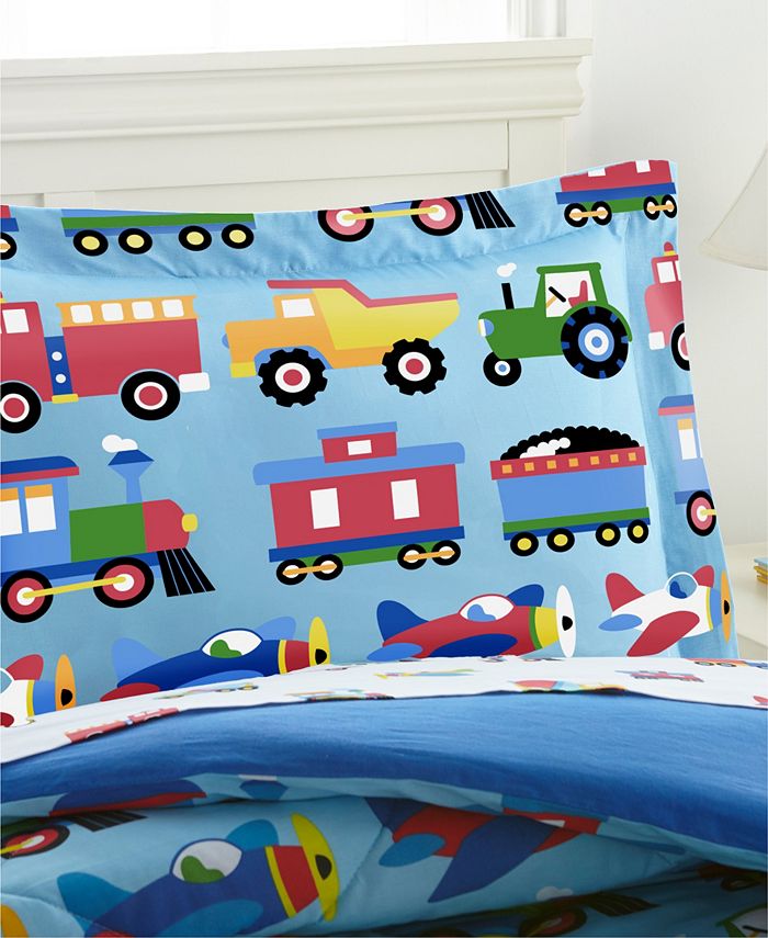 Wildkin Trains, Planes, Trucks Twin Lightweight Comforter Set Macy's