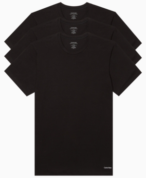 Calvin Klein Men's Tall Cotton Classics Ss Crew Neck 3 Pack