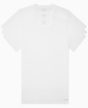 Calvin Klein Men's Tall Cotton Classics Ss Crew Neck 3 Pack