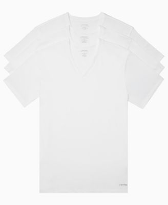 Calvin Klein - Men's Big & Tall V-Neck Undershirts - 3-Pack