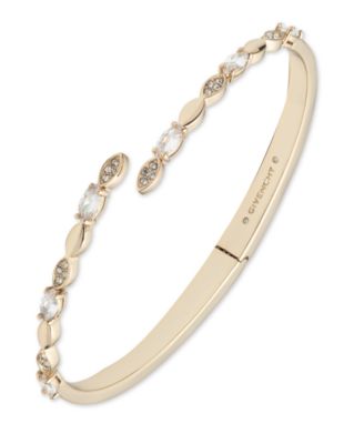 Givenchy Rose Gold and Crystal Cuff Bracelet