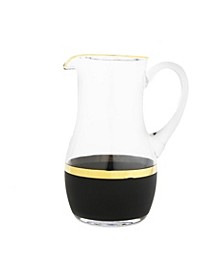 Pitcher with Black and Gold Design