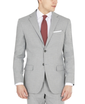 Dkny Men's Modern-Fit Light Gray Stretch Suit Jacket