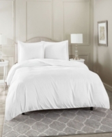Super Soft Double Brushed Microfiber 3 Pc. Duvet Cover Set, King - White