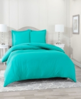 Super Soft Double Brushed Microfiber 3 Pc. Duvet Cover Set, Full - Teal