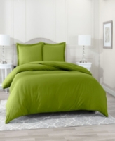 Super Soft Double Brushed Microfiber 2 Pc. Duvet Cover Set, Twin - Calla Green
