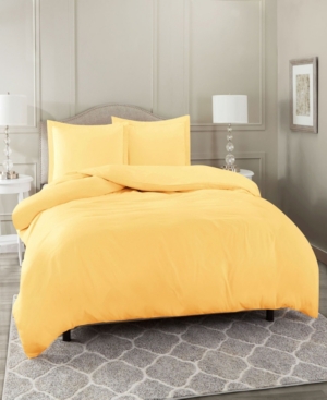 Nestl Bedding Super Soft Double Brushed Microfiber 2 Pc. Duvet Cover Set, Twin Bedding In Light Yellow