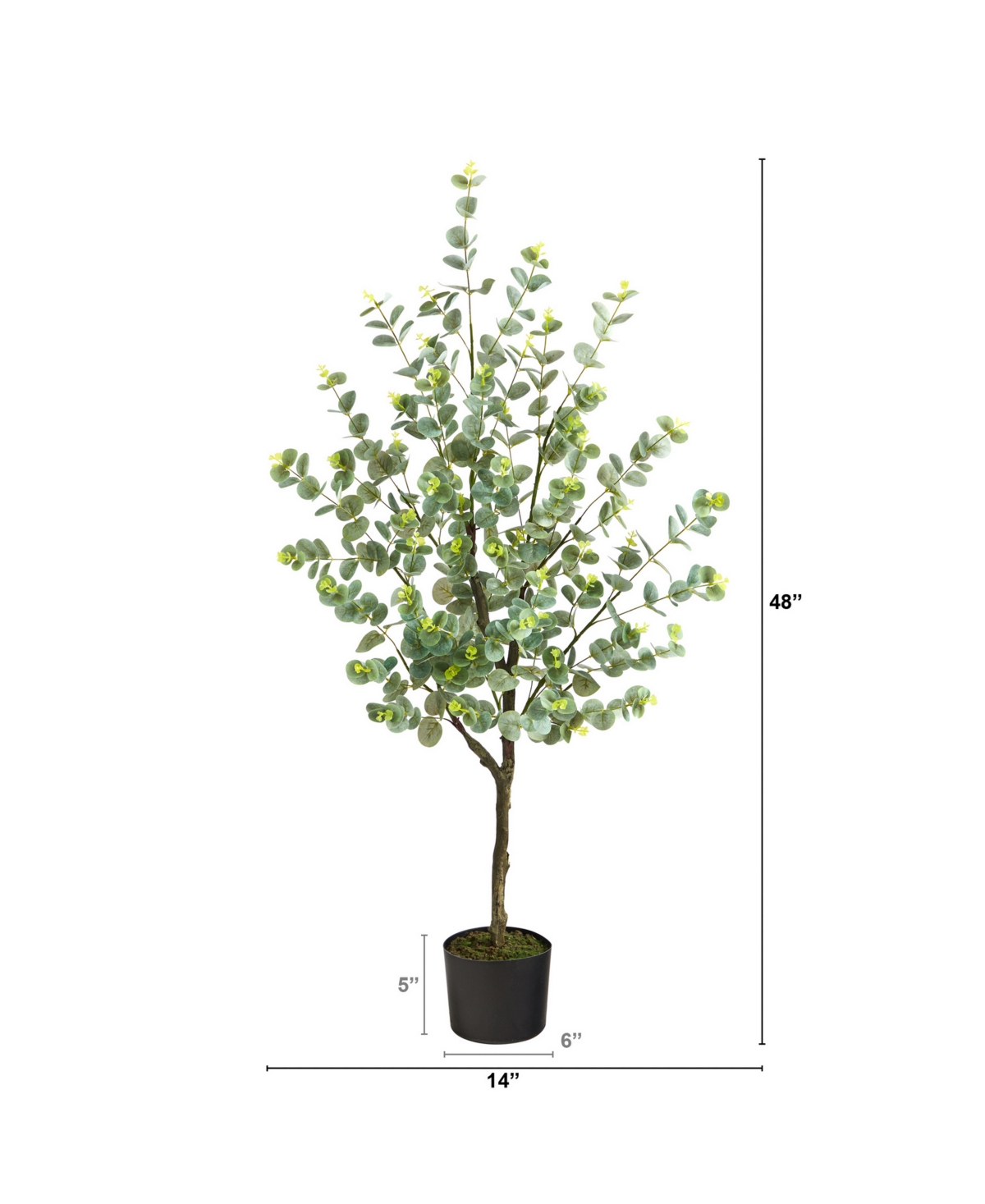 NEARLY NATURAL 4' EUCALYPTUS ARTIFICIAL TREE 