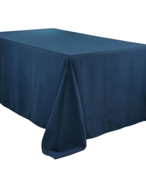 Shop Saro Lifestyle Everyday Design Solid Color Tablecloth, 108" X 90" In Navy