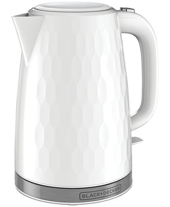 1.7L Electric Cordless Kettle with Premium Textured Finish, White